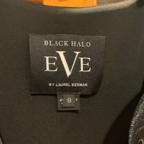 Black Halo. Worn once for a wedding Flower detail sewn on but can be taken off. - Picture 2 of 4